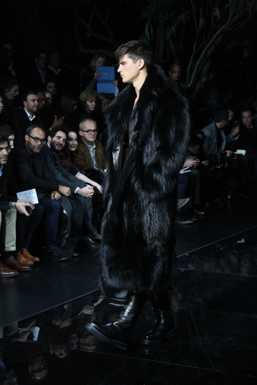versace fur coat mens