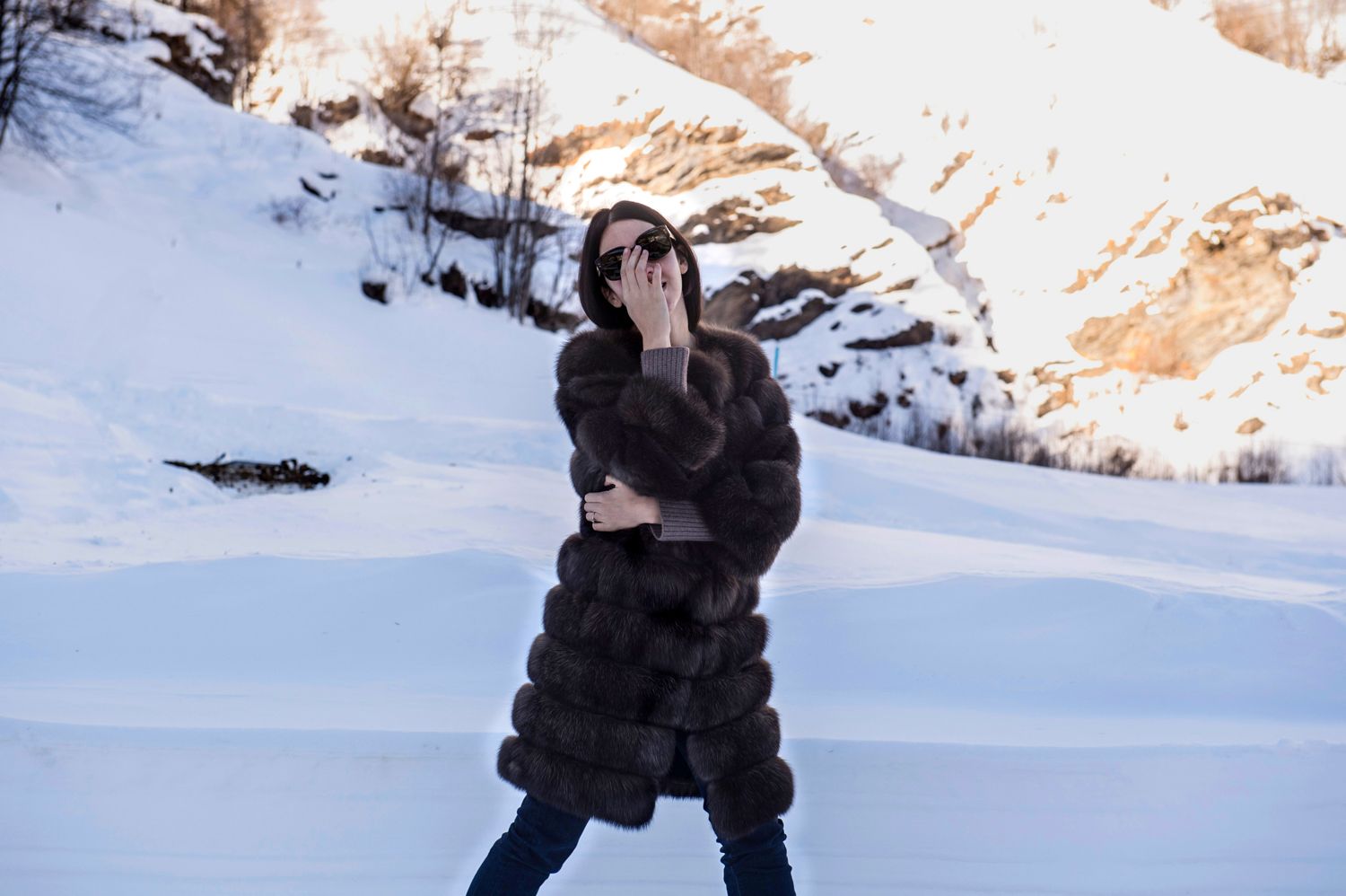 christina ghilemetti sable fur wore by lady fur